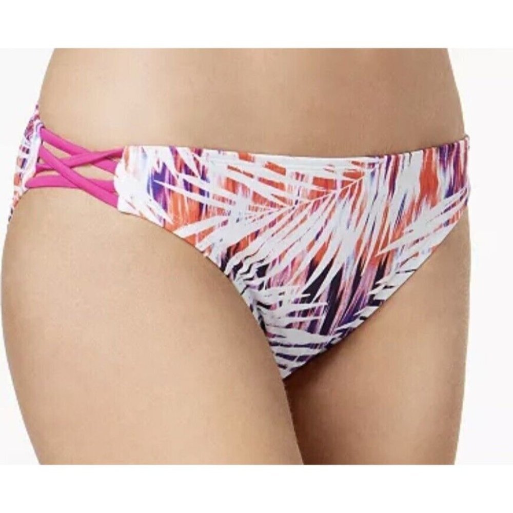 NWT GO by Gossip Palm Dazed Strappy Hipster Bikini Bottoms Size Medium Swimsuit